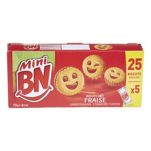 BN aardbeiensmaak 5st 175g