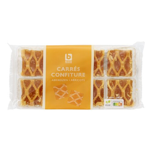 BONI carrés confiture abrikozen 175g