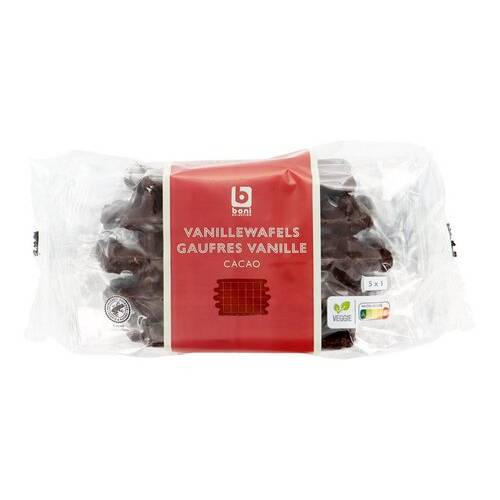 BONI vanille choco wafel 450g