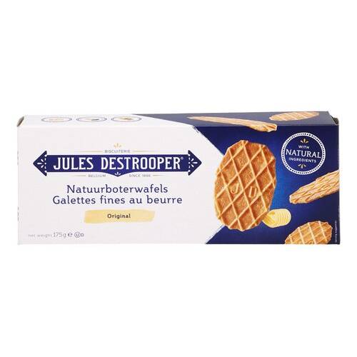 JULES DESTROOPER natuurboterwafels 175g