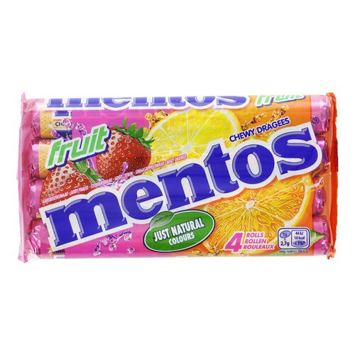 MENTOS fruit 4x37,5g