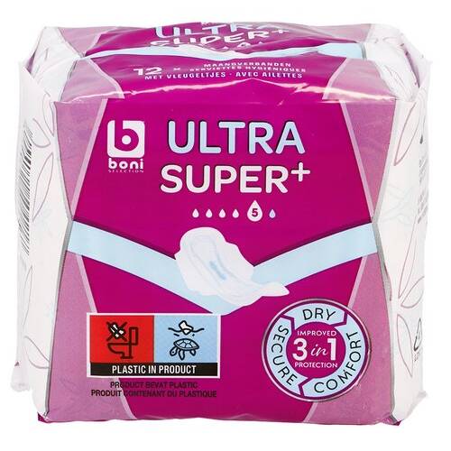 BONI maandverbanden ultra super + 12st
