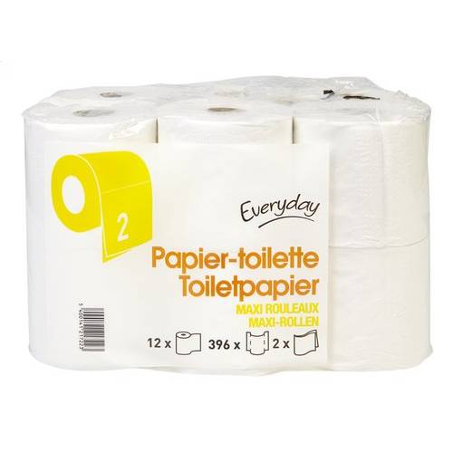 EVERYDAY Toiletpapier Maxi 2l 396v 12r