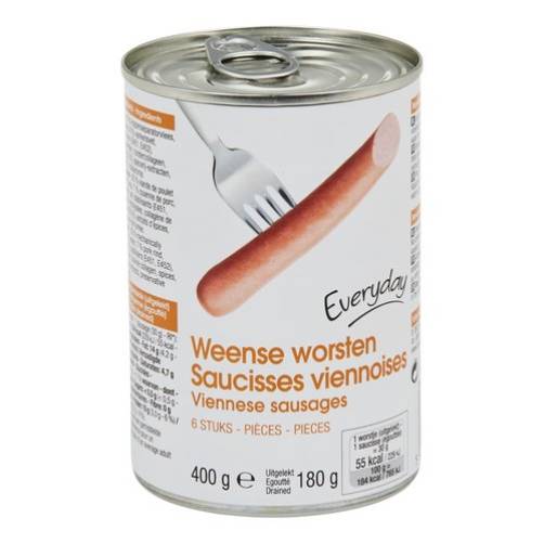 EVERYDAY Weense worsten 6st 400g