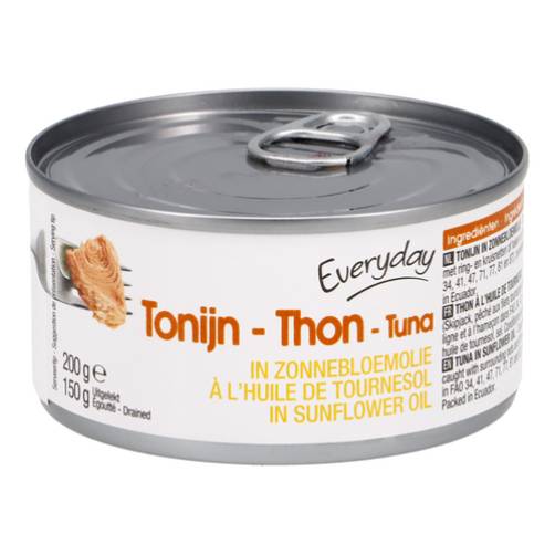 EVERYDAY tonijn zonnebloemolie 200g
