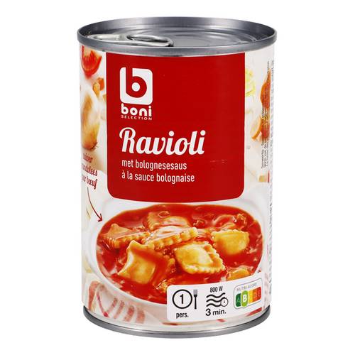 BONI ravioli bolognaisesaus blik 400g