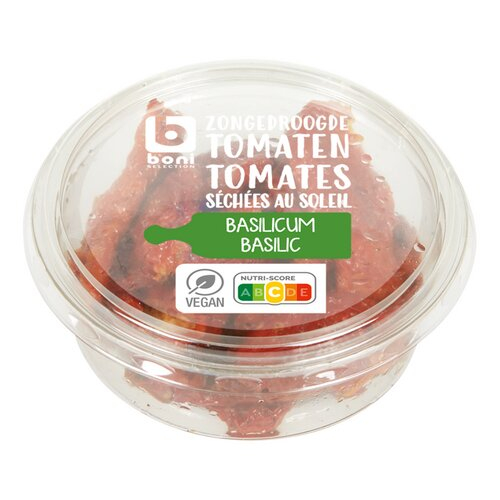 BONI zongedroogde tomaten basilicum 100g