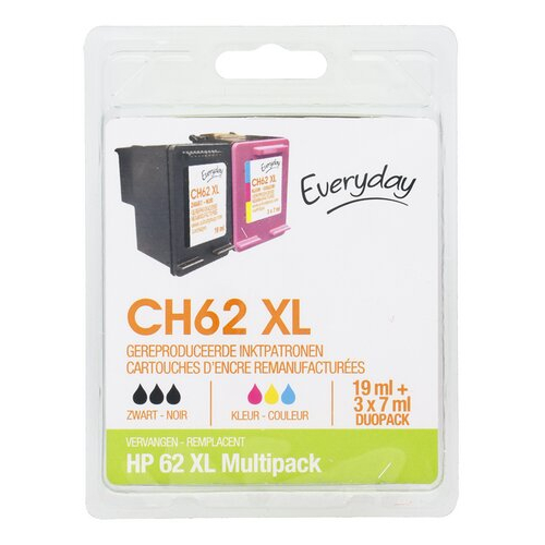 EVERYDAY HP 62XL zwart&kleur multipack EVERYDAY HP 62XL zwart&kleur multipack