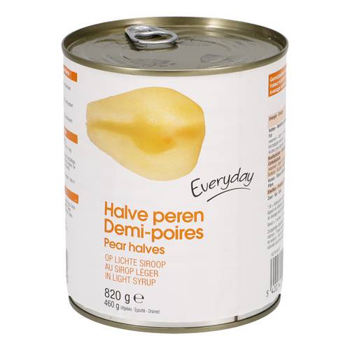 EVERYDAY halve peren lichte siroop 820g