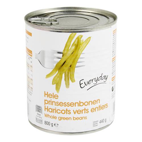 EVERYDAY hele prinsessenbonen blik 800g